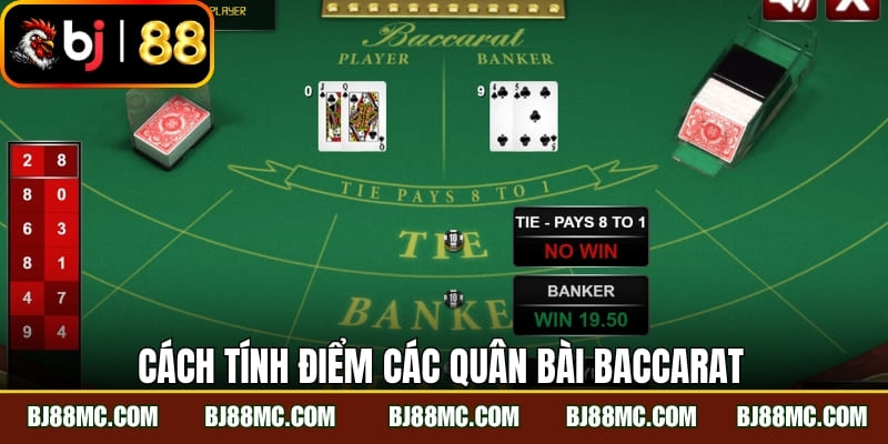 Cách tính điểm các quân bài baccarat
