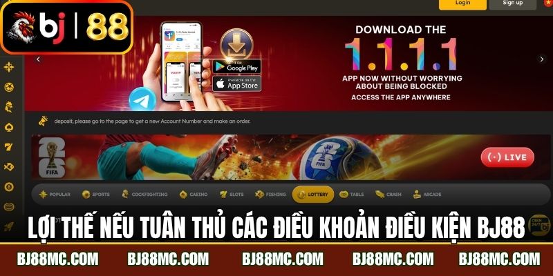 Lợi thế nếu bạn tuân thủ hết các điều khoản điều kiện BJ88