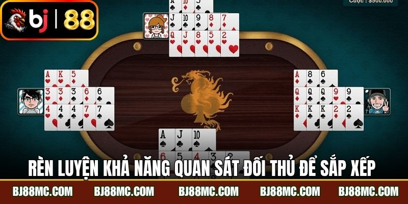Rèn luyện khả năng quan sát đối thủ để sắp xếp các bộ quân