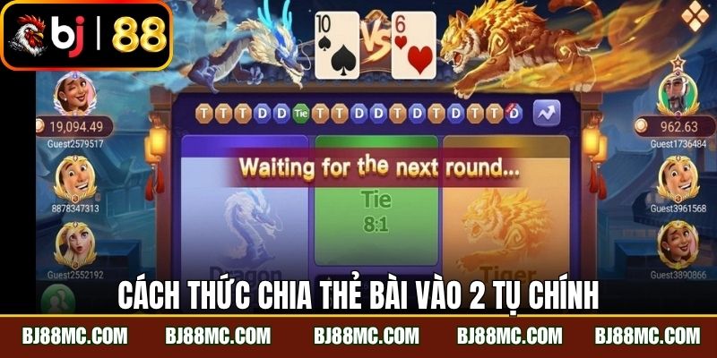 Cách thức chia thẻ bài vào 2 tụ chính